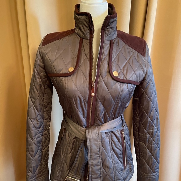 NEW! Vince Camuto Belted, Quilted Jacket Size XS - Picture 6 of 15